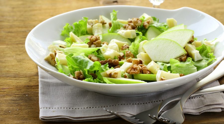 receta de ensalada de espelta con manzana
