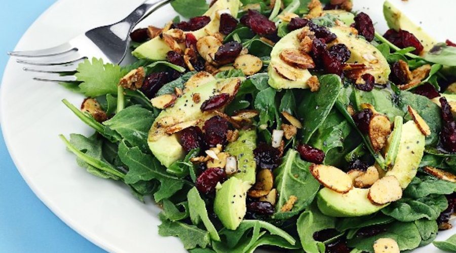 receta de ensalada de espinacas y rucula