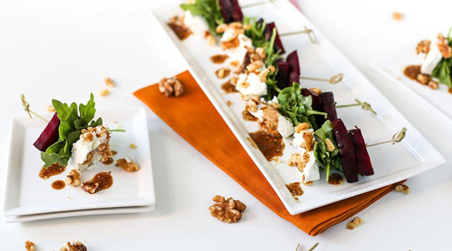 receta de ensalada de pinchos de remolacha