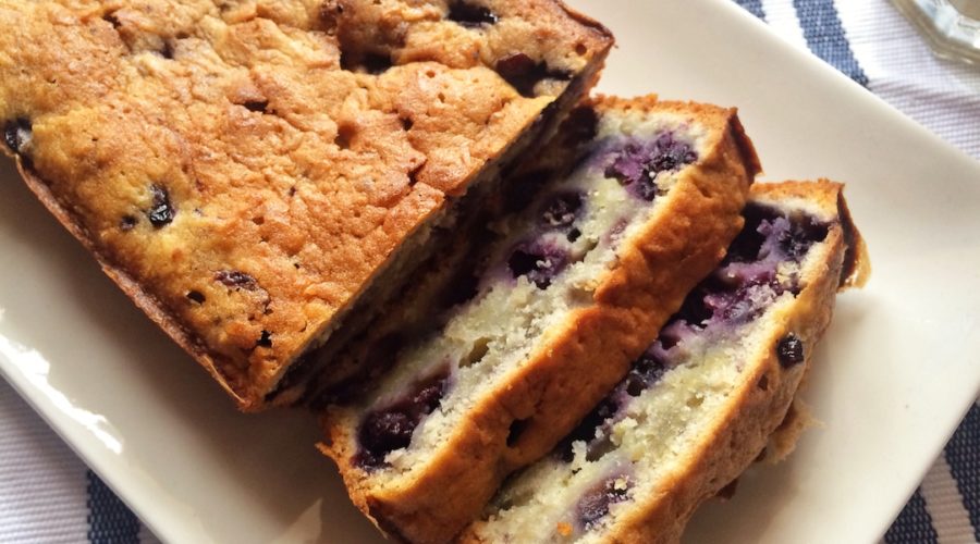 receta de bizcocho de arándanos