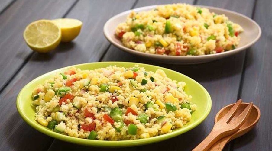 receta de ensalada de pimientos y cuscus