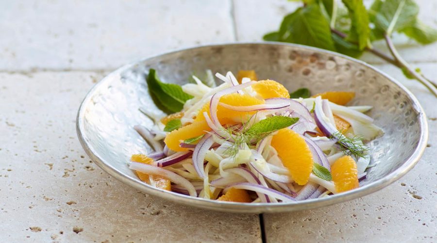 receta de ensalada de hinojo, naranja y rabano