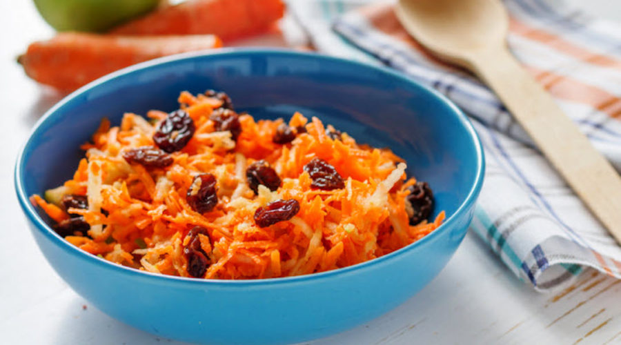 Receta de ensalada de zanahorias con pasas