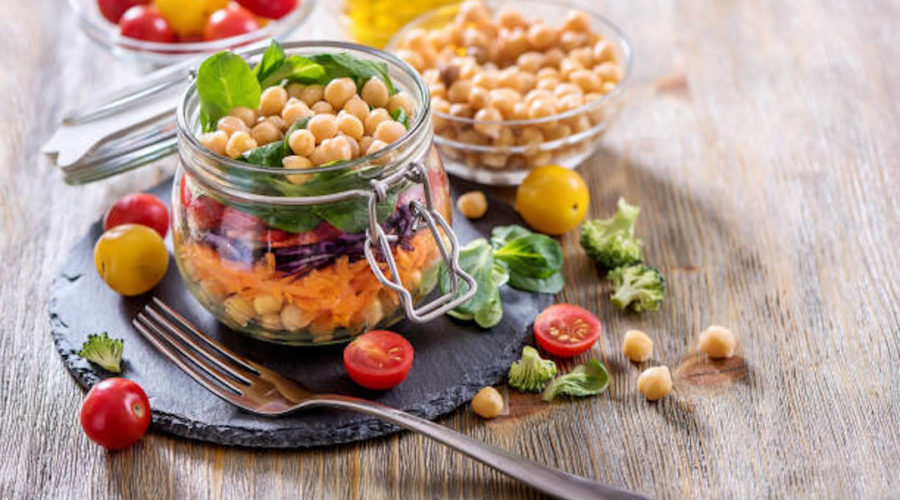 receta de ensalada de garbanzos