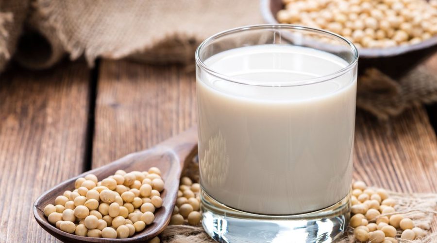 receta de leche vegetal de soja al cacao