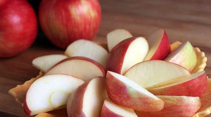 receta de manzana con nata fresca especiada