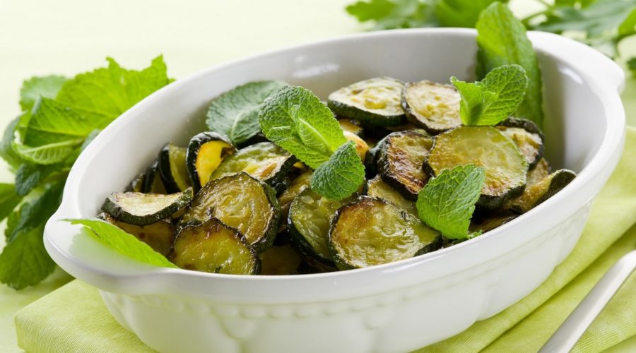 calabacines a la menta